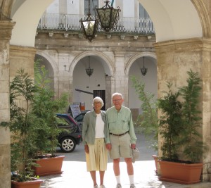 Hank and Harriet in Martina Franca, Italy. October 2009